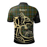 Clan Bisset Tartan Polo Shirt Viking Wolf XE90 Bisset Tartan Tartan Polo